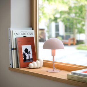 Ellen Mini bordlampe, støvet rosa
