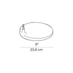Fortebraccio bordlampe / gulvlampe base, hvid