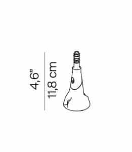 Fortebraccio bordlampe / væglampe universal samling, metal