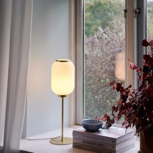 Milford 2,0 bordlampe, messing/opal