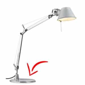 Reservedel: Fod til Tolomeo Micro bordlampe, aluminium