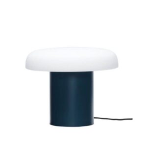 Ateliers bordlampe, mørkeblå/hvid